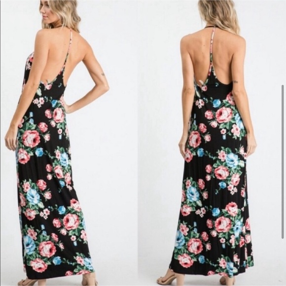 ✨Last One‼️ NEW Maxi Dress T-strap back with side pockets! - Picture 2 of 10